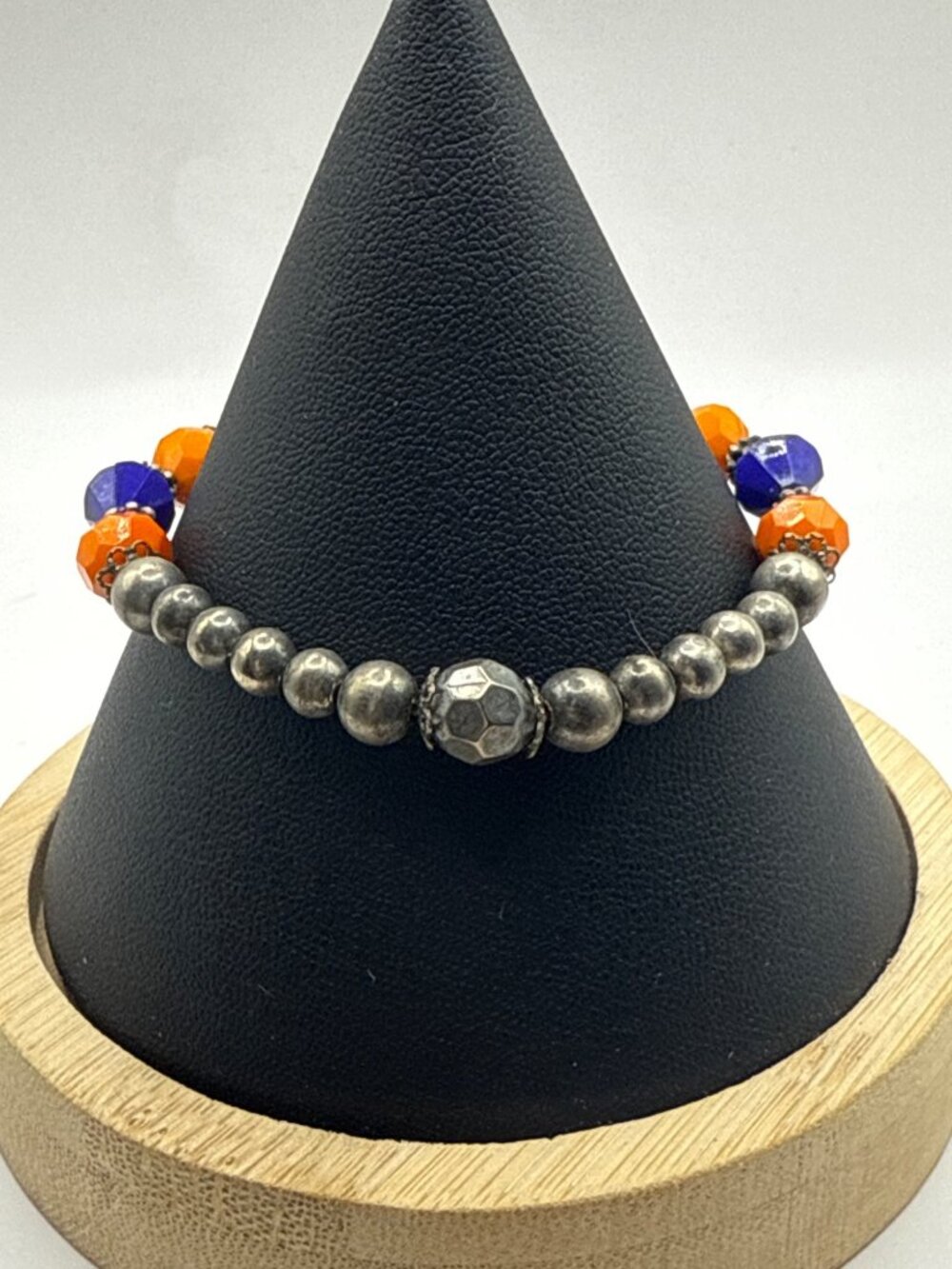 Seasons UF Florida Gators Vintage Beaded Charm Bracelet Orange Blue Gameday Togg
